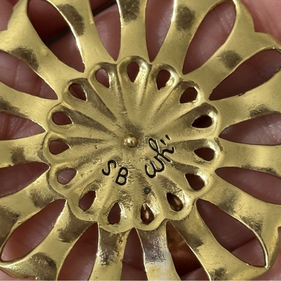 Sara Blaine for Willow House sterling toggle medallion long necklace - Picture 3 of 4